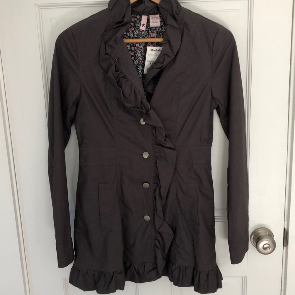 Long button up coat